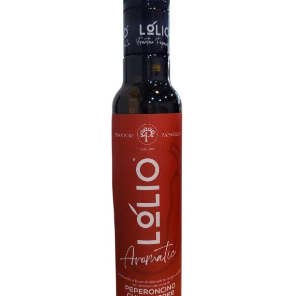 Ostra oliwa Lolio z chili peperoncino | Intensywna Extra Vergine 250 ml