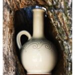 Ceramica Grottaglie 250 ml – Oliwa z oliwek Extra Vergine Leone w ręcznie wykonanej ceramice