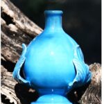 Ceramica Grottaglie 500 ml – Oliwa z oliwek Extra Vergine Leone w ręcznie wykonanej ceramice
